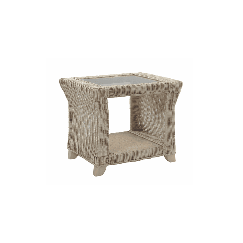 Clifton Lamp Table - Natural-Wash Rattan Side Table