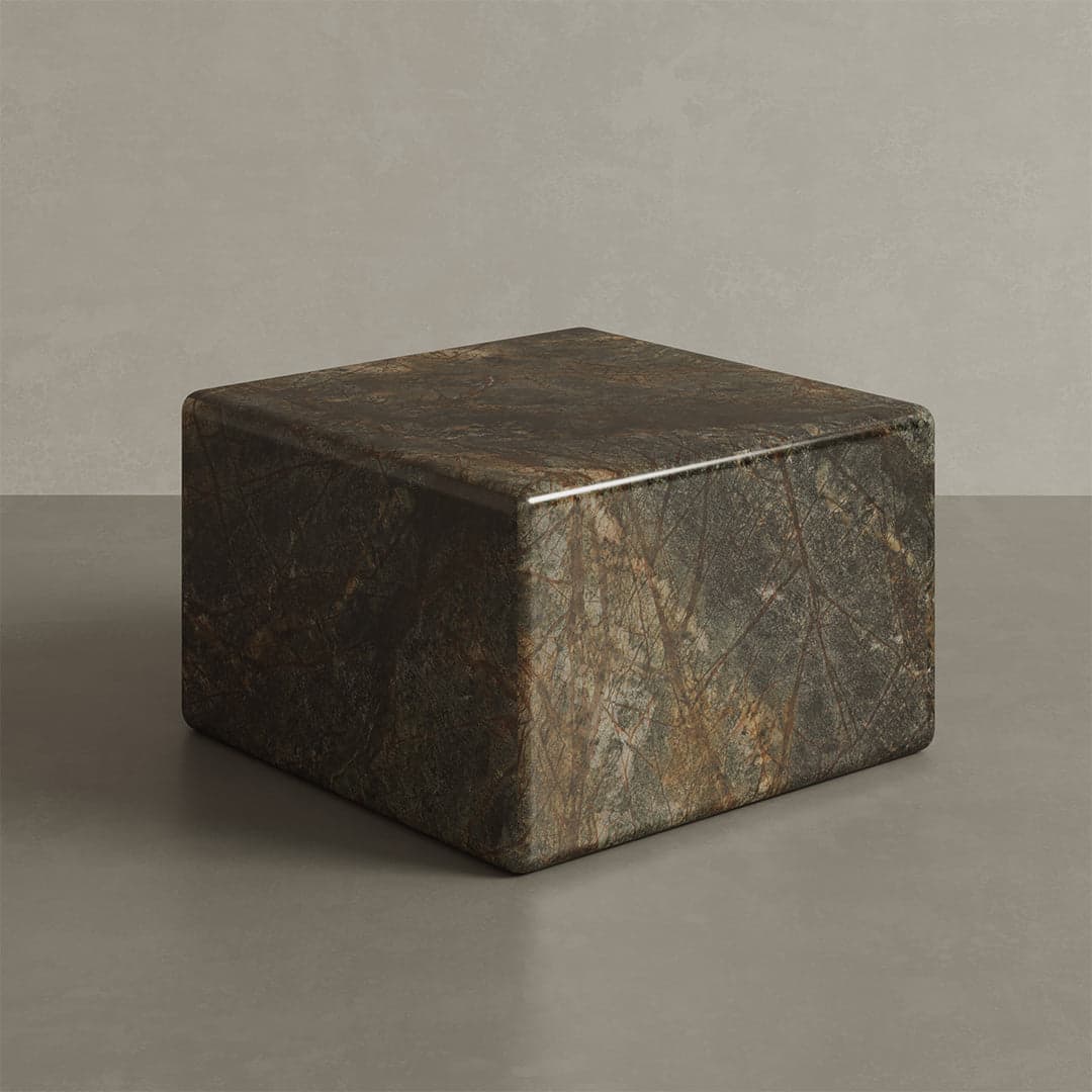 Neroli Marble Accent Table - Forest Green - 28/39/54cm