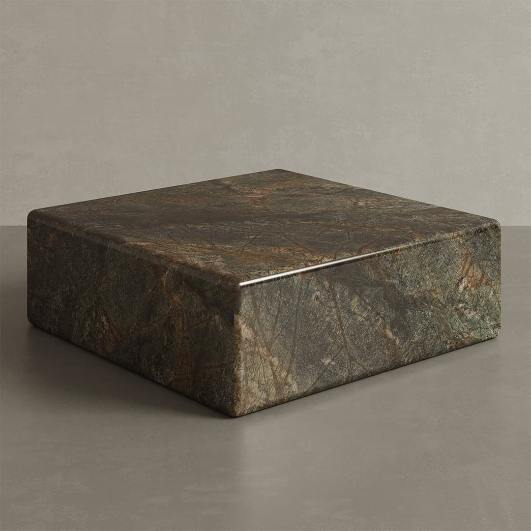 Neroli Marble Accent Table - Forest Green - 28/39/54cm