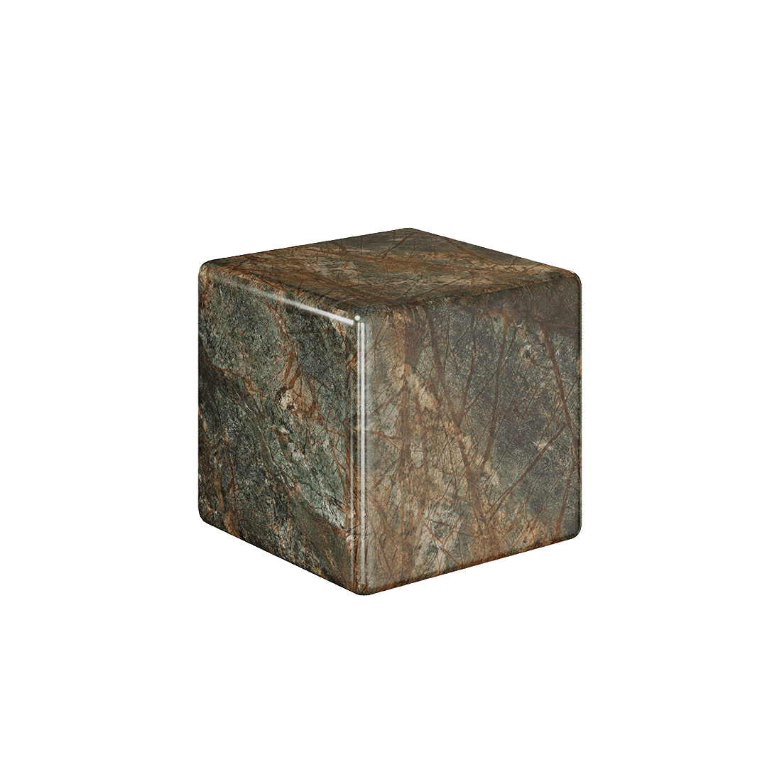 Neroli Marble Accent Table - Forest Green - 28/39/54cm