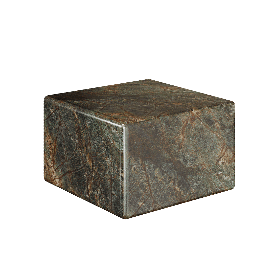 Neroli Marble Accent Table - Forest Green - 28/39/54cm