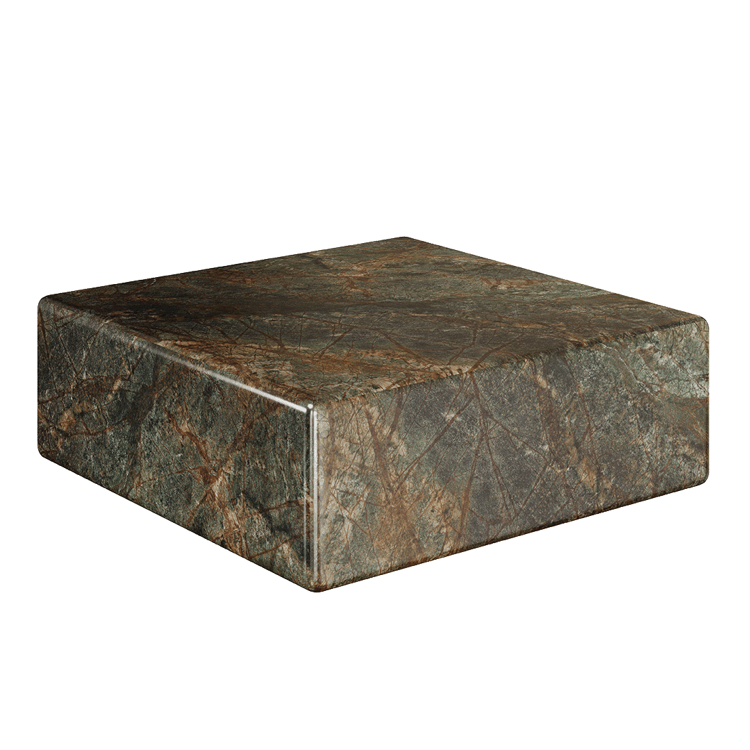 Neroli Marble Accent Table - Forest Green - 28/39/54cm