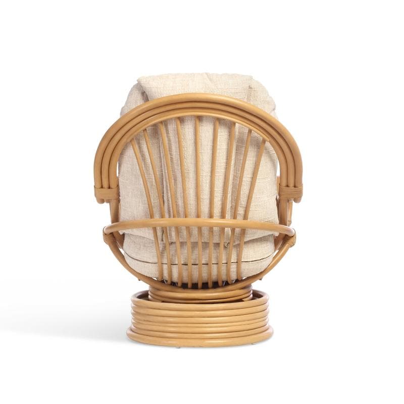 Turin Light Oak Laminated Swivel Rocker Chair