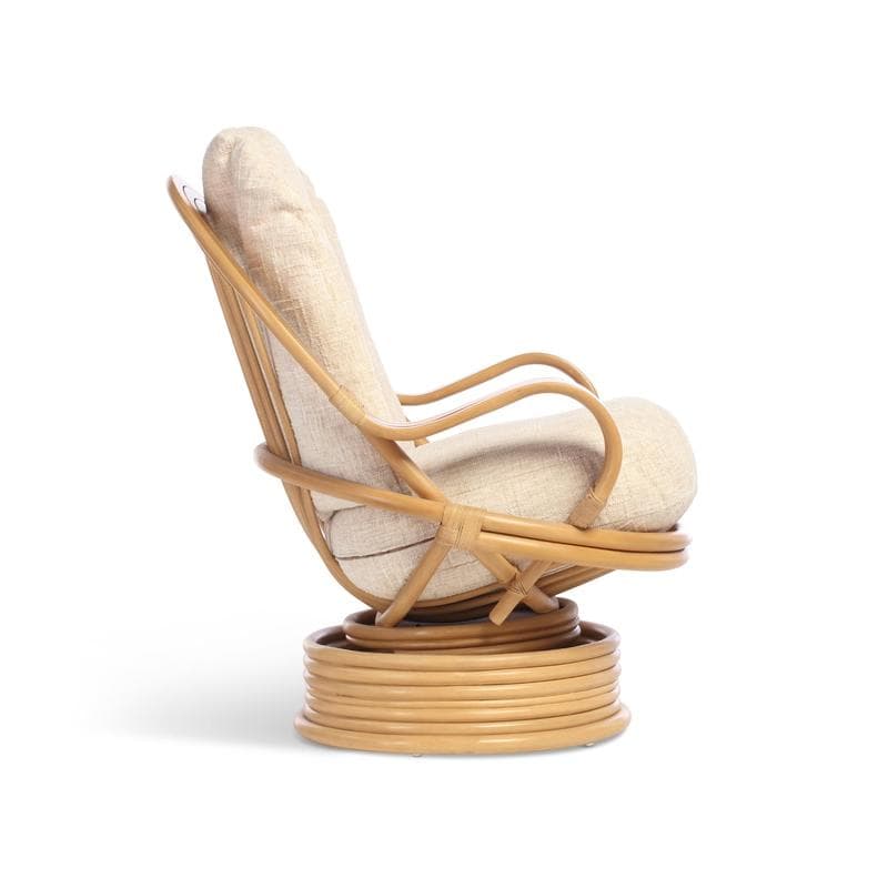 Turin Light Oak Laminated Swivel Rocker Chair